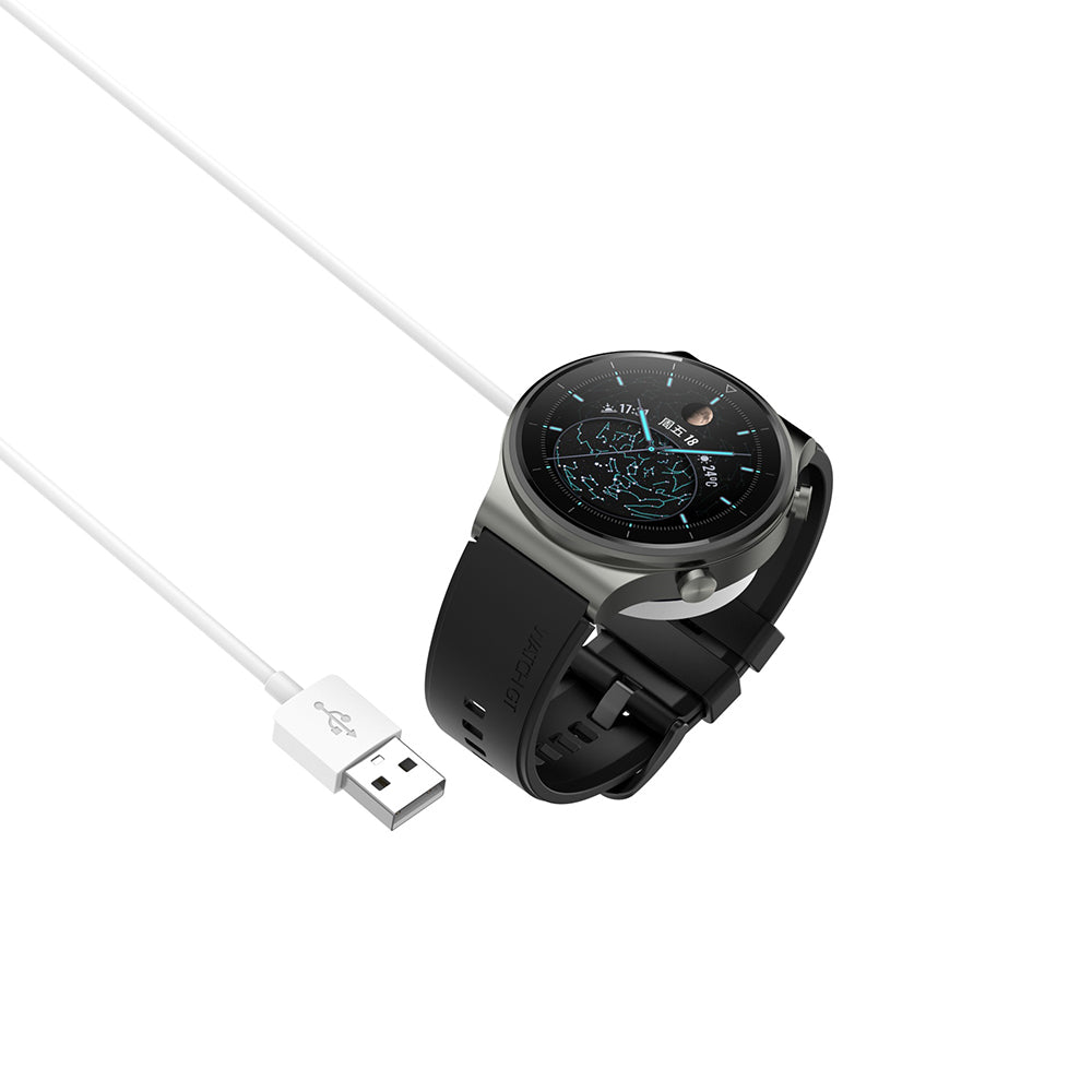 Techsuit THC1 Wireless Charger for Huawei Watch Series, USB-A, White