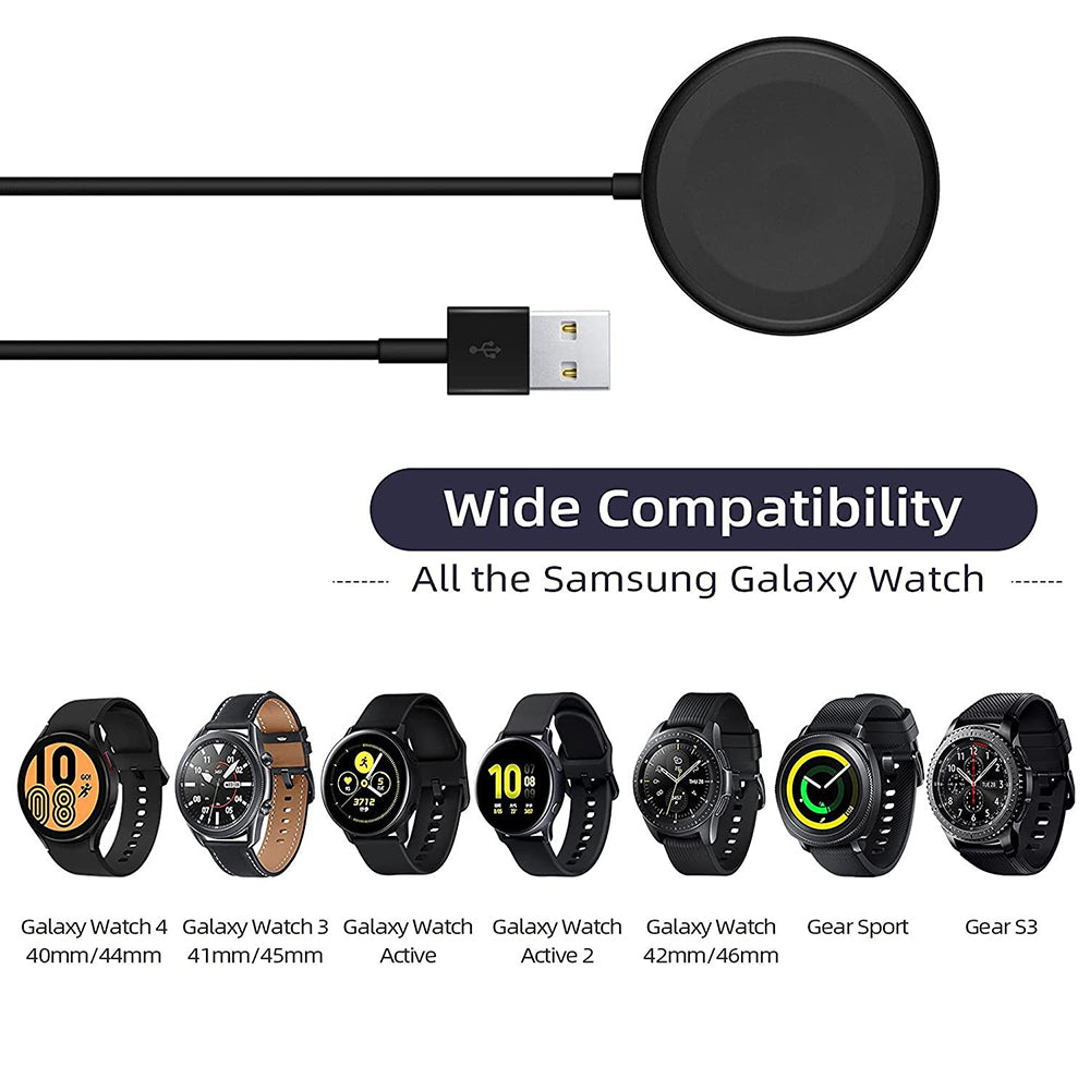 Wireless-Ladegerät Techsuit TSC12 für Samsung Galaxy Watch Series, USB-A, Schwarz