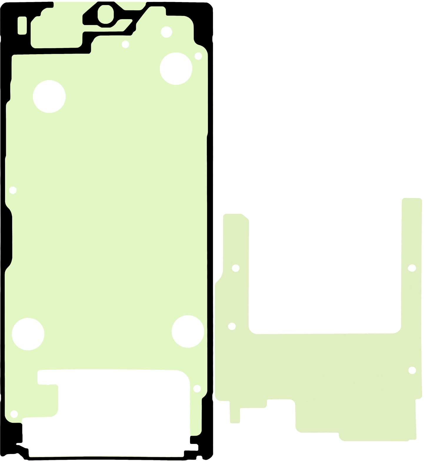 Klebeset Display Samsung Galaxy S25 Ultra S938, Service Pack GH82-36522A