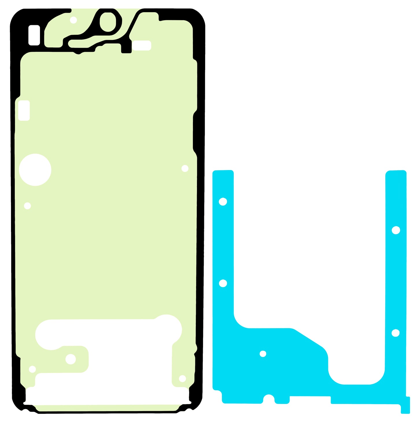 Klebeset Samsung Galaxy S25 S931, Service Pack GH82-36478A