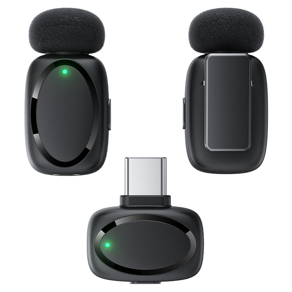 Lavaliermikrofon Acefast R2, USB-C, Set 2 Stück, Schwarz