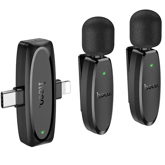 HOCO L15 Lavalier, USB-C / Lightning, Set 2 pieces, Black