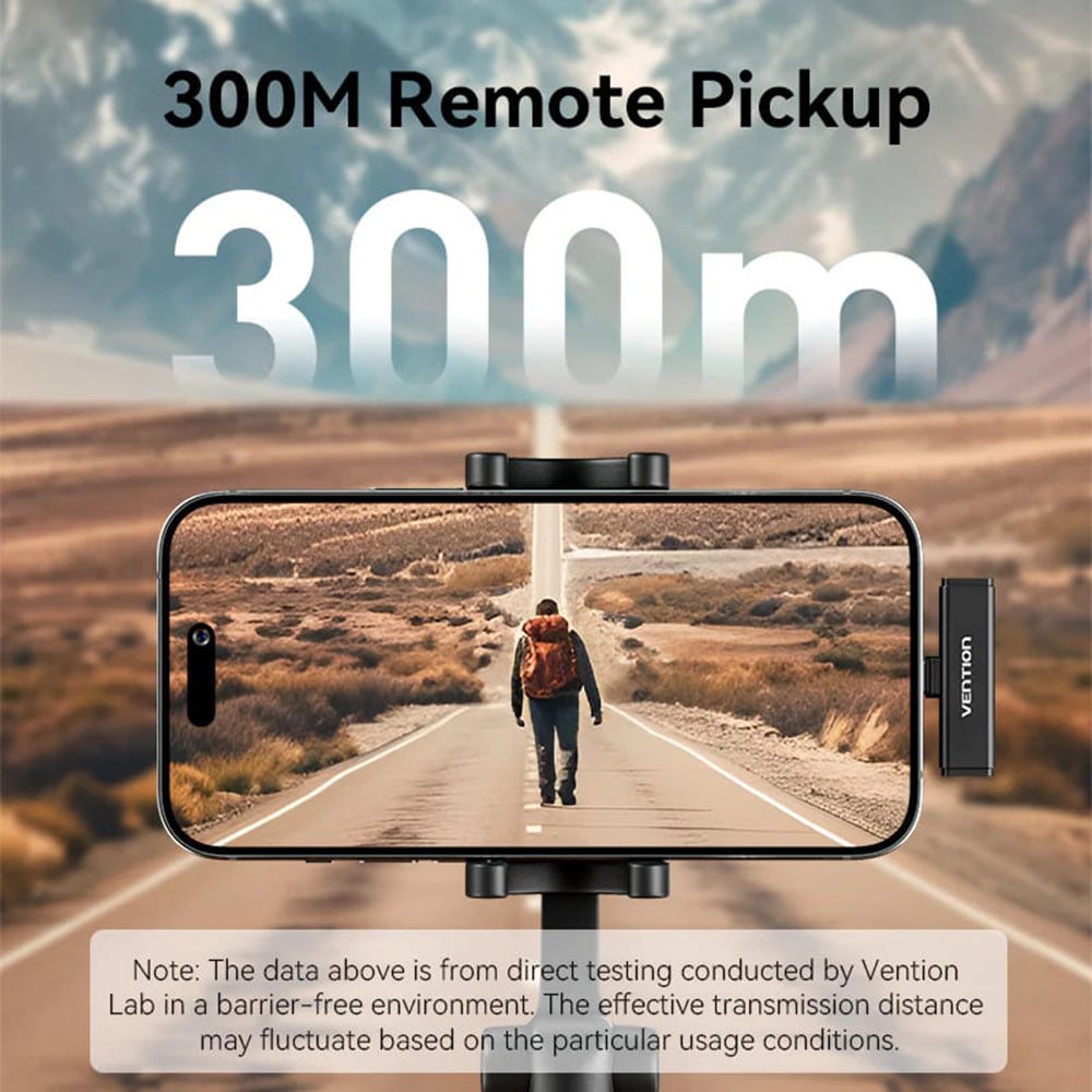 Vention Clip-On Lavalier, USB-C, Set 2 Stück, Schwarz