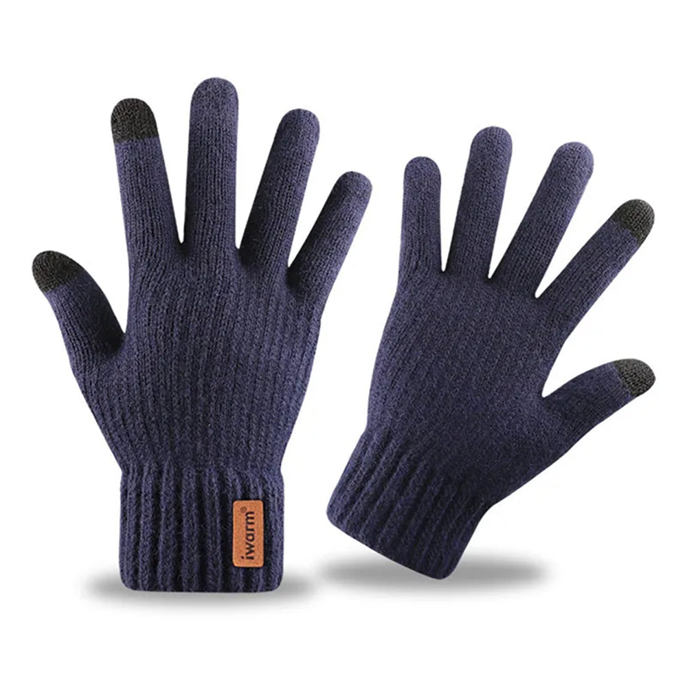 Winter-Touchscreen-Handschuhe Iwarm ST0016, Größe 22cm, Marineblau