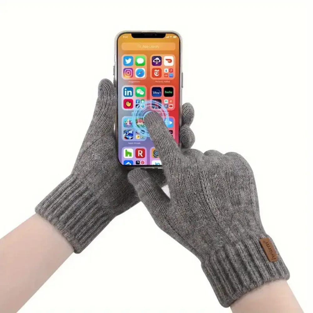 Winter-Touchscreen-Handschuhe Iwarm ST0016, Größe 22cm, Marineblau
