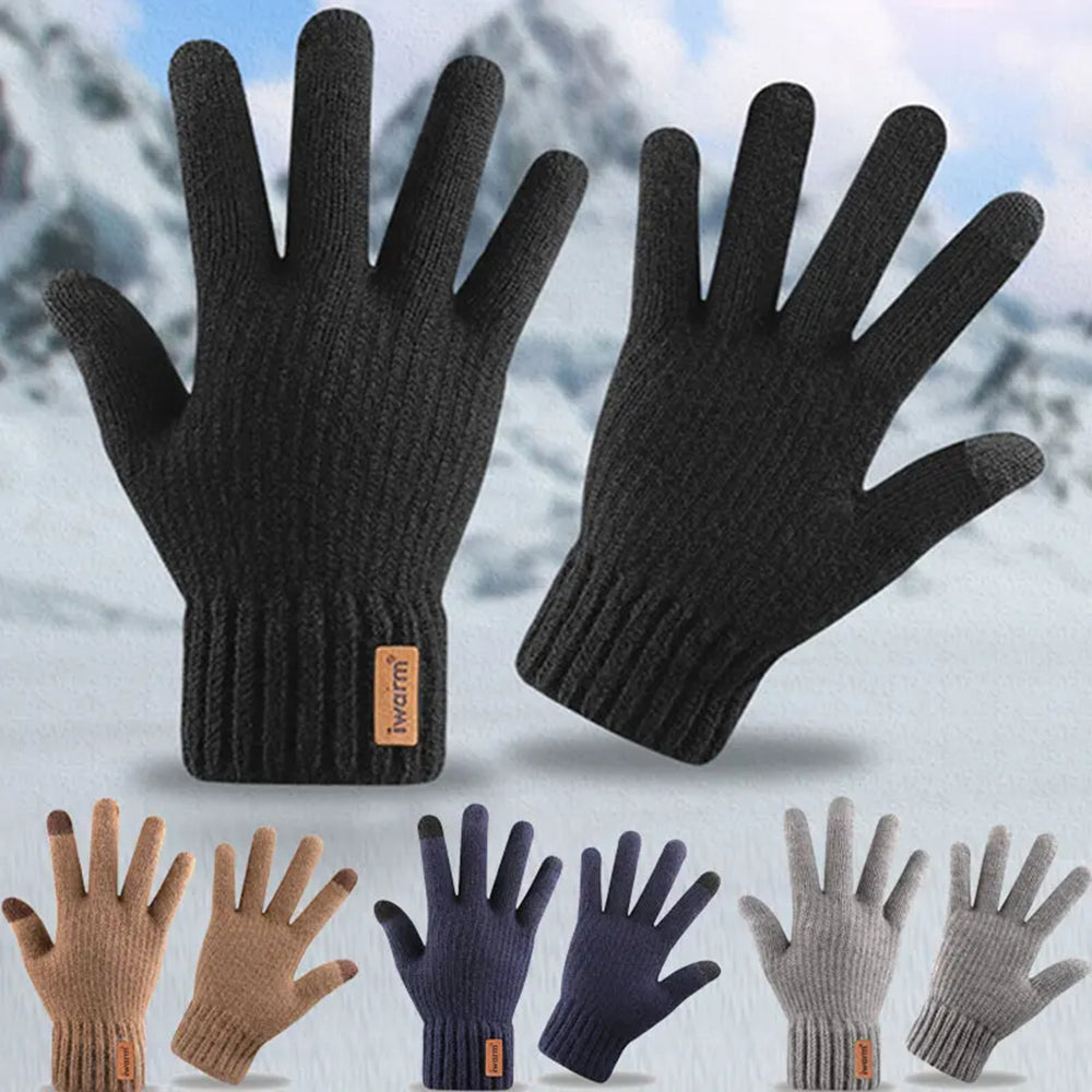 Winter-Touchscreen-Handschuhe Iwarm ST0016, Größe 22cm, Marineblau