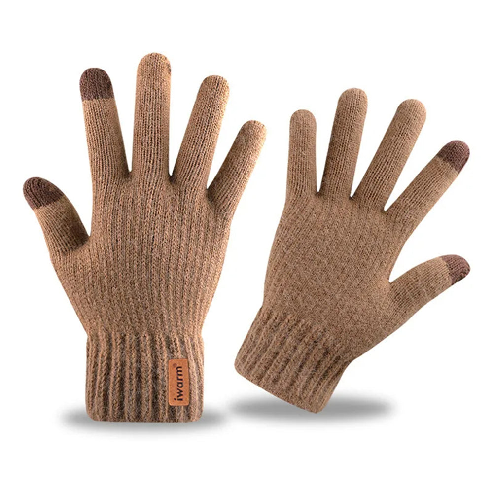 Winter-Touchscreen-Handschuhe Iwarm ST0016, Größe 22cm, Braun