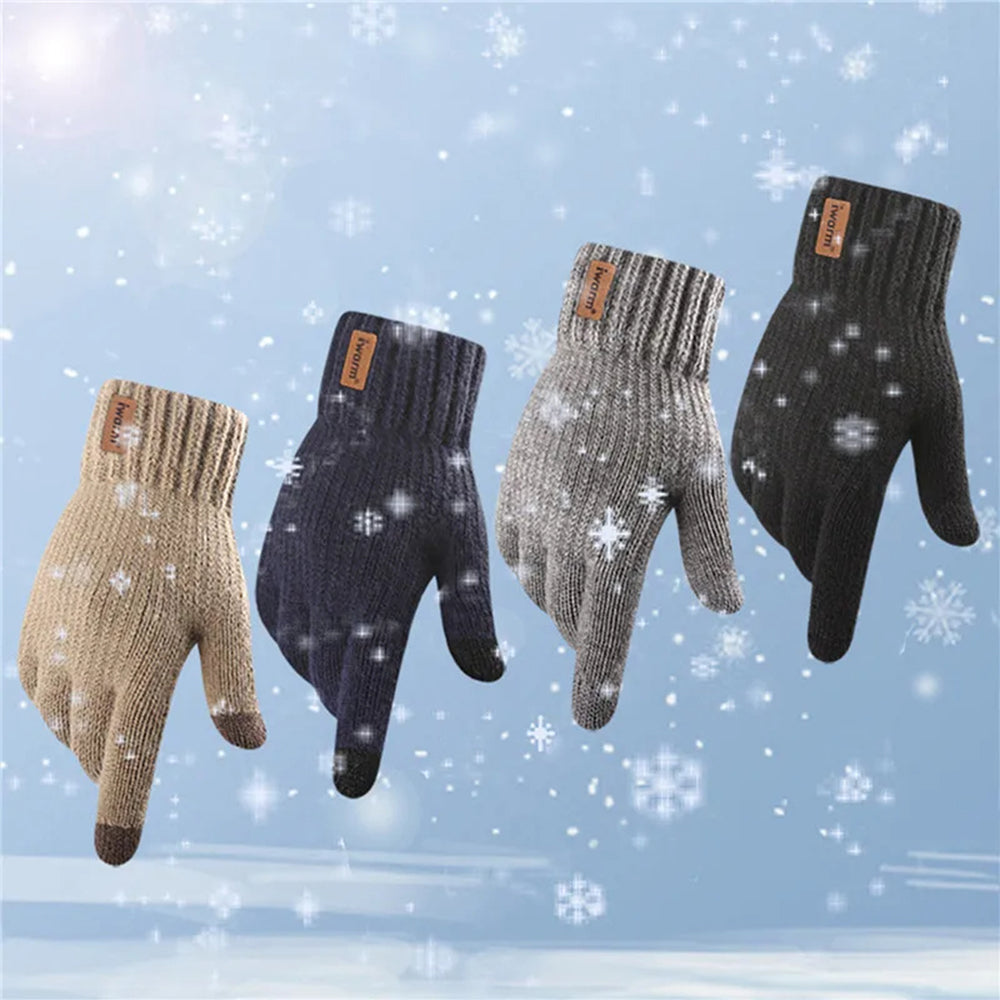 Winter-Touchscreen-Handschuhe Iwarm ST0016, Größe 22cm, Braun