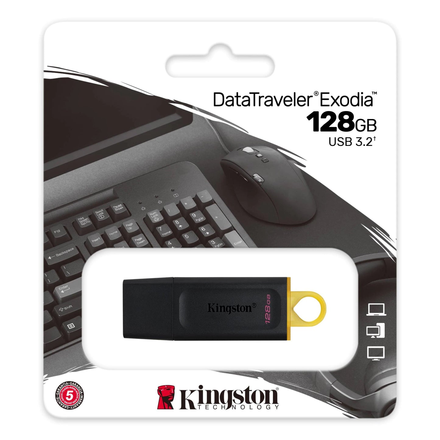 Externer USB-A 3.2 Speicher Kingston DT Exodia, 128Gb DTX/128GB