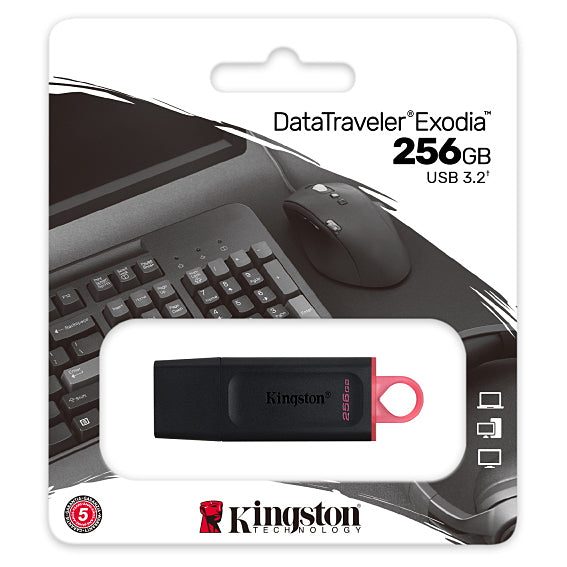 Externer USB-A 3.2 Speicher Kingston DT Exodia, 256Gb DTX/256GB