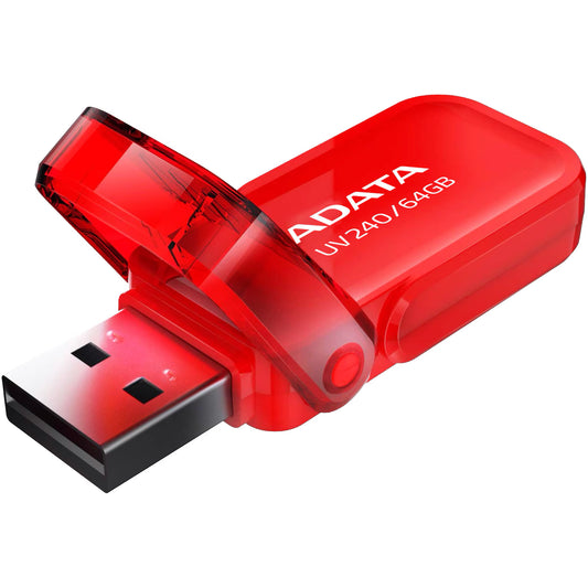 Externer USB-A-Speicher Adata UV240, 64Gb AUV240-64G-RRD