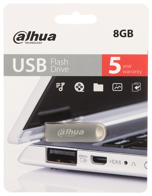 Dahua USB-A Externer Speicher USB-A, 8Gb DHI-USB-U106-20-8GB