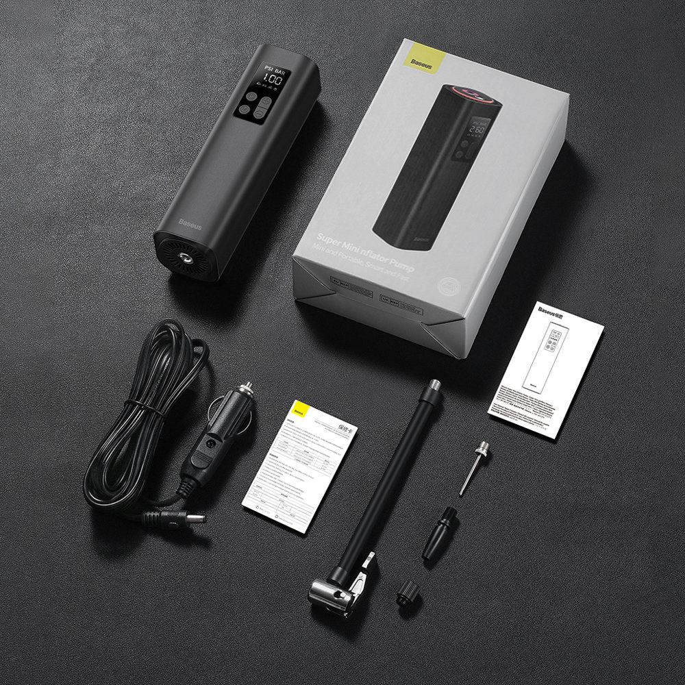 Baseus Air Pump Auto-Luftpumpe | 12V | LED-Display | 30L/min