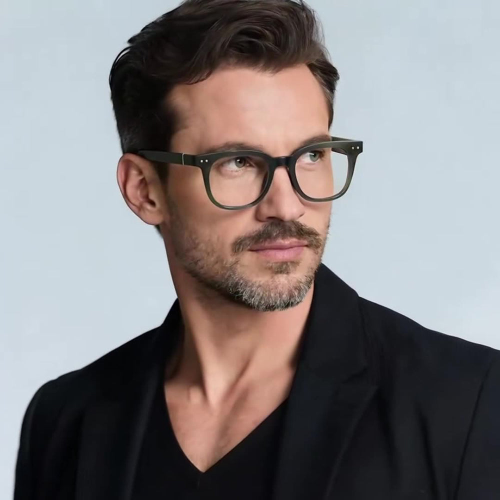 Computerbrille für Männer Techsuit 2229, Anti-Blue Light, Schwarz