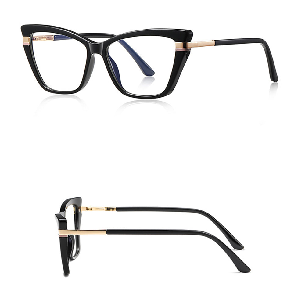 Damen Computerbrille Techsuit 2271, Anti-Blue Light, Schwarz