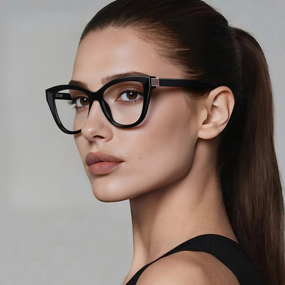 Damen Computerbrille Techsuit 2276, Anti-Blue Light, Schwarz