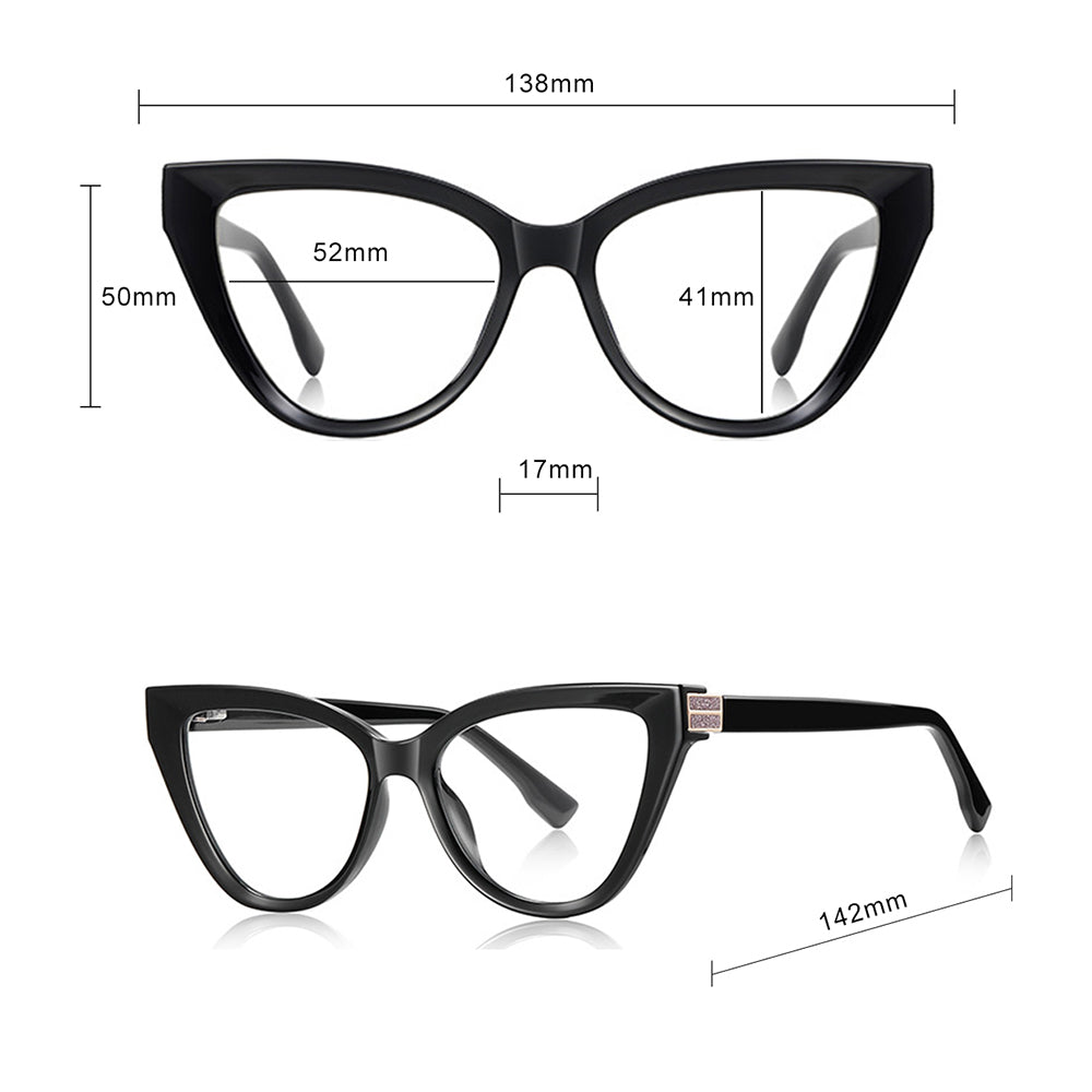 Damen Computerbrille Techsuit 2279, Anti-Blue Light, Braun