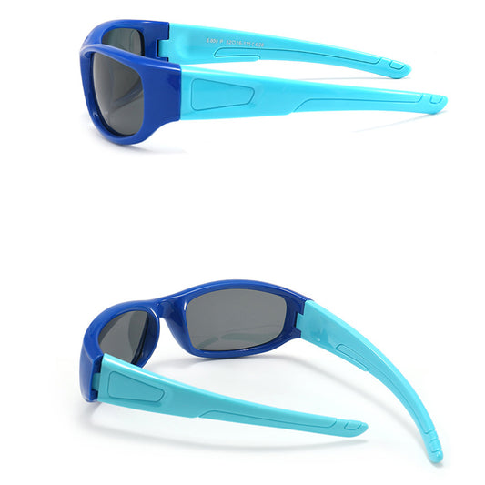 Sport-Sonnenbrille für Kinder Techsuit 800-C42, polarisiert, rosa lila
