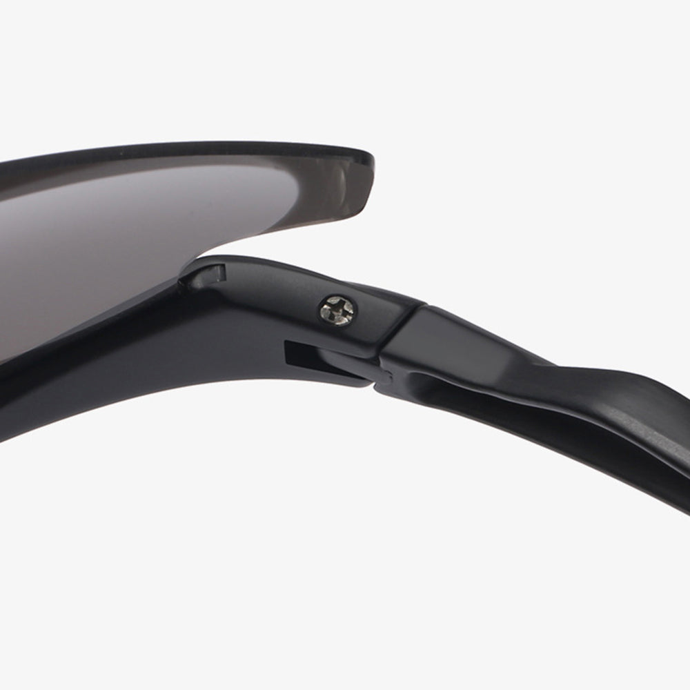 Unisex Fahrradbrille Techsuit 1806, UV-Schutz, Schwarz Gelb