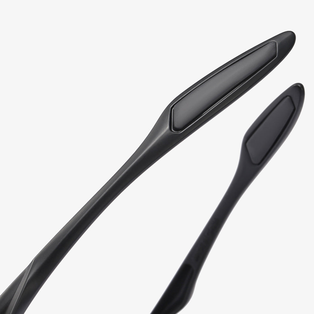 Unisex Fahrradbrille Techsuit 1806, UV-Schutz, Schwarz Gelb