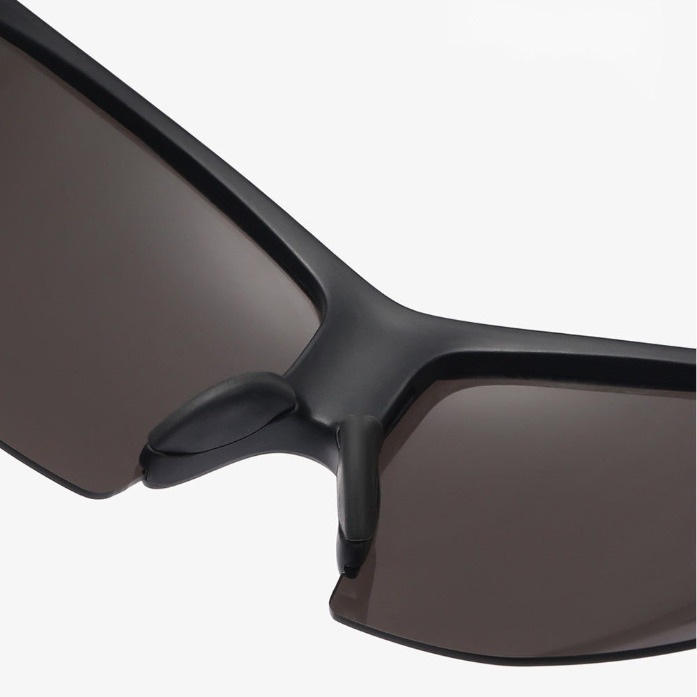 Unisex Fahrradbrille Techsuit 1806, UV-Schutz, Schwarz Gelb