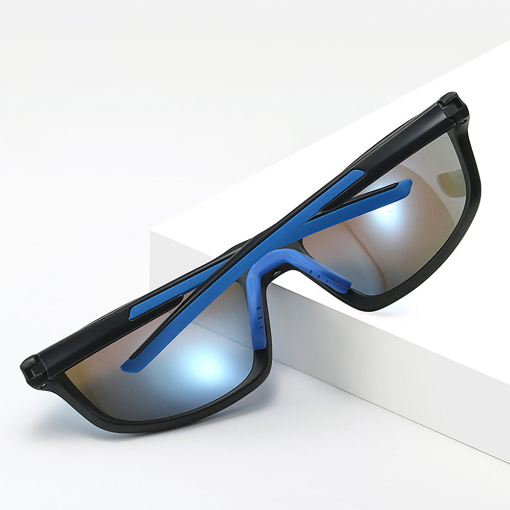 Unisex Fahrradbrille Techsuit 3047, UV-Schutz, Schwarz Transparent