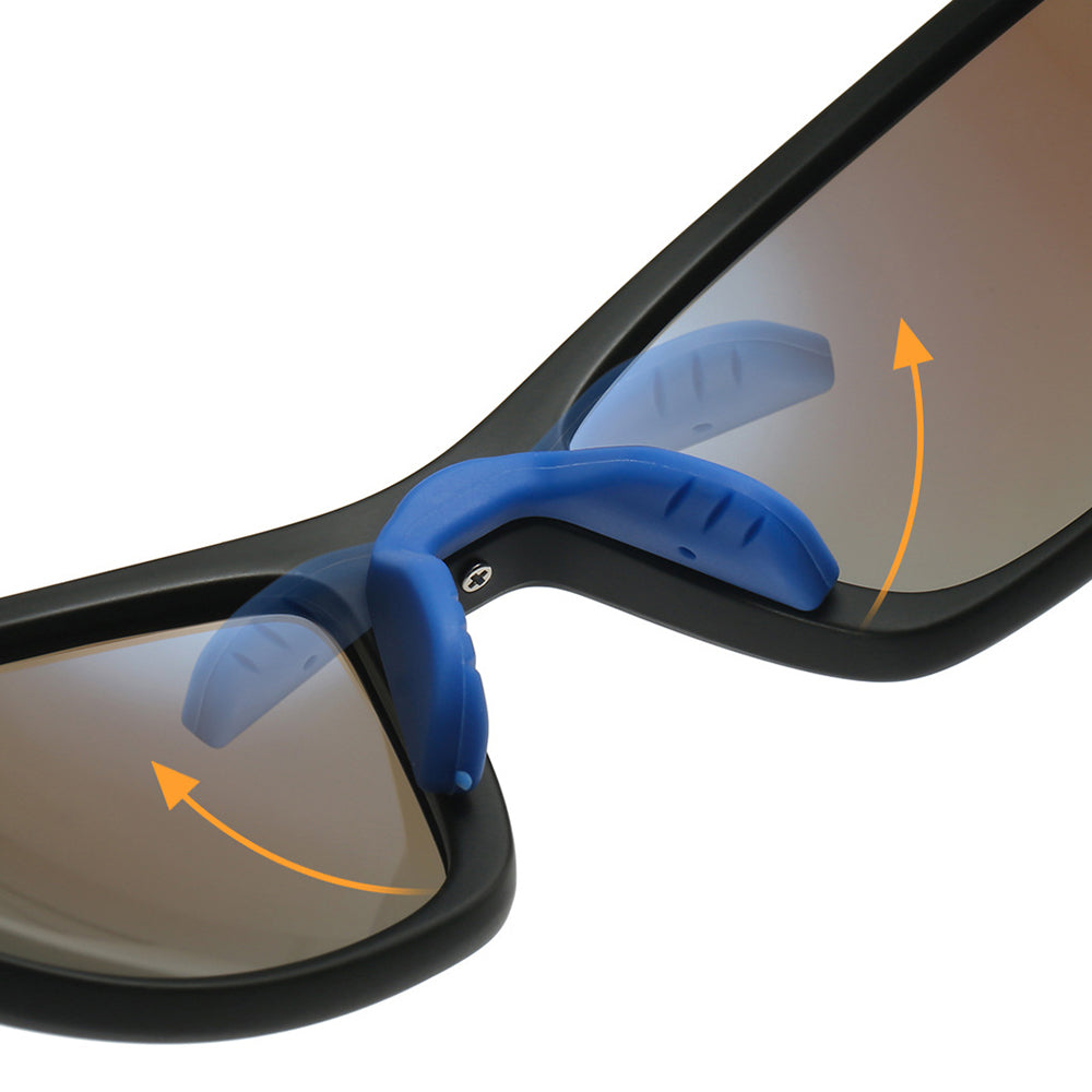 Unisex Fahrradbrille Techsuit 3047, UV-Schutz, Orange
