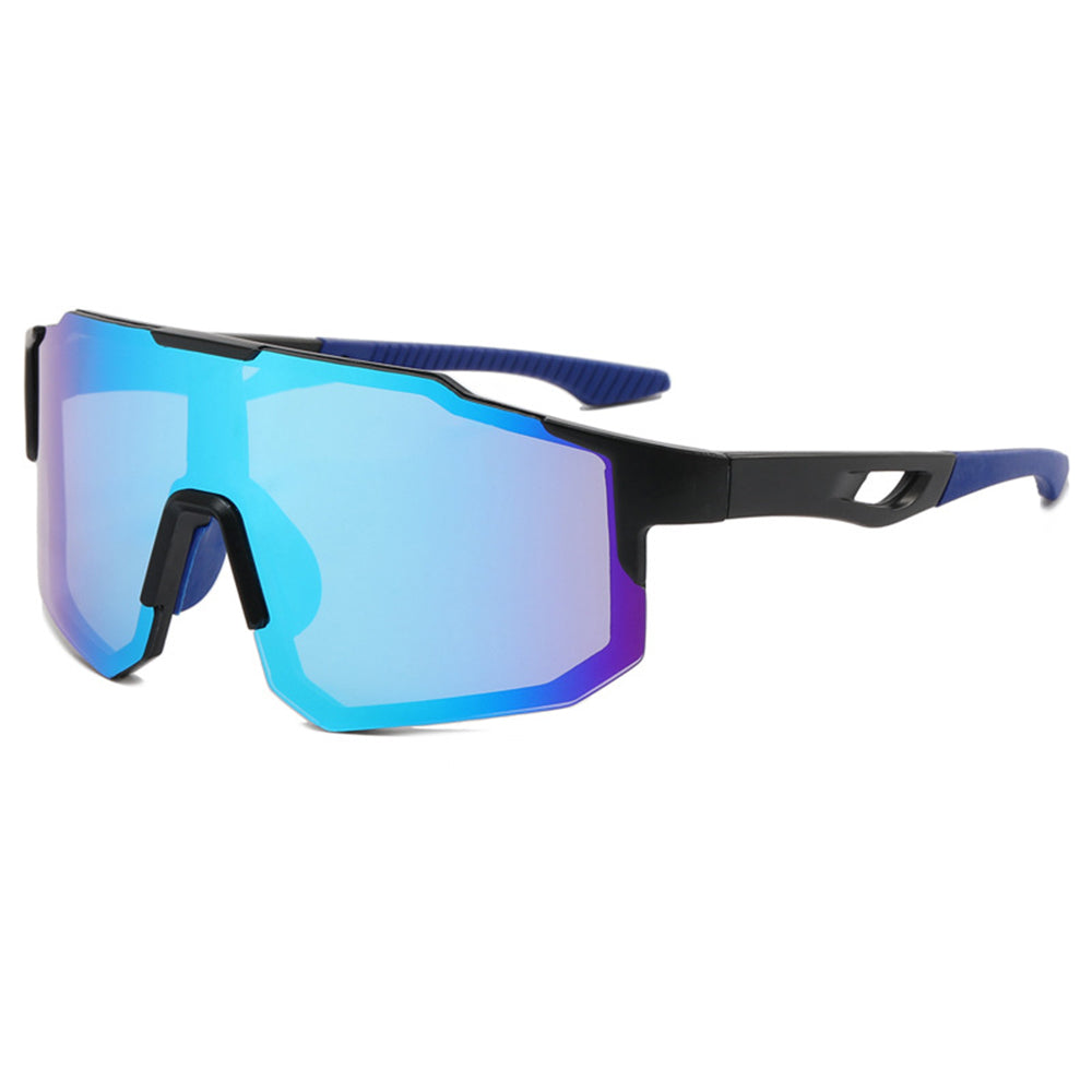 Unisex Fahrradbrille Techsuit 9337, UV-Schutz, Schwarz Blau