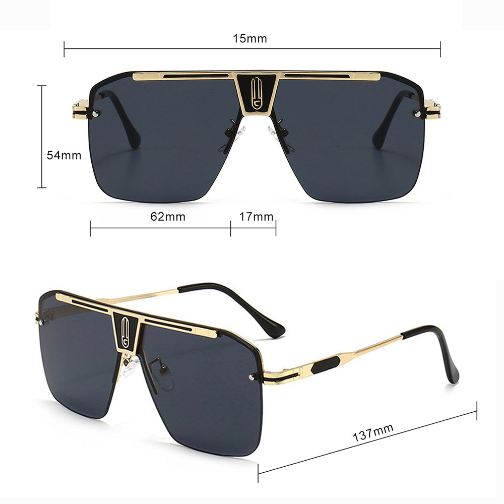 Herren-Sonnenbrille Techsuit 2576, Gold Grau