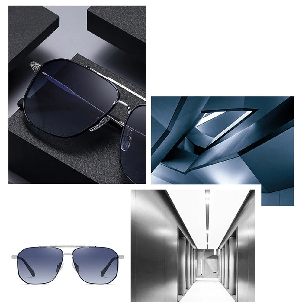Herren-Sonnenbrille Techsuit 8538, polarisiert, UV-Schutz, rosa gold lila
