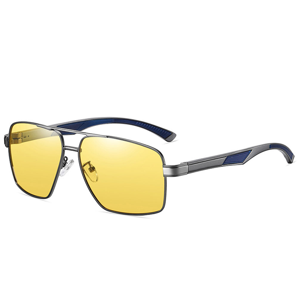 Herren-Sonnenbrille Techsuit LM001, polarisiert, UV-Schutz, grau photochromatisch