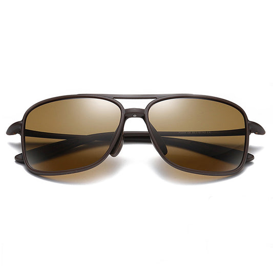 Herren-Sonnenbrille Techsuit MM99, polarisiert, UV-Schutz, braun