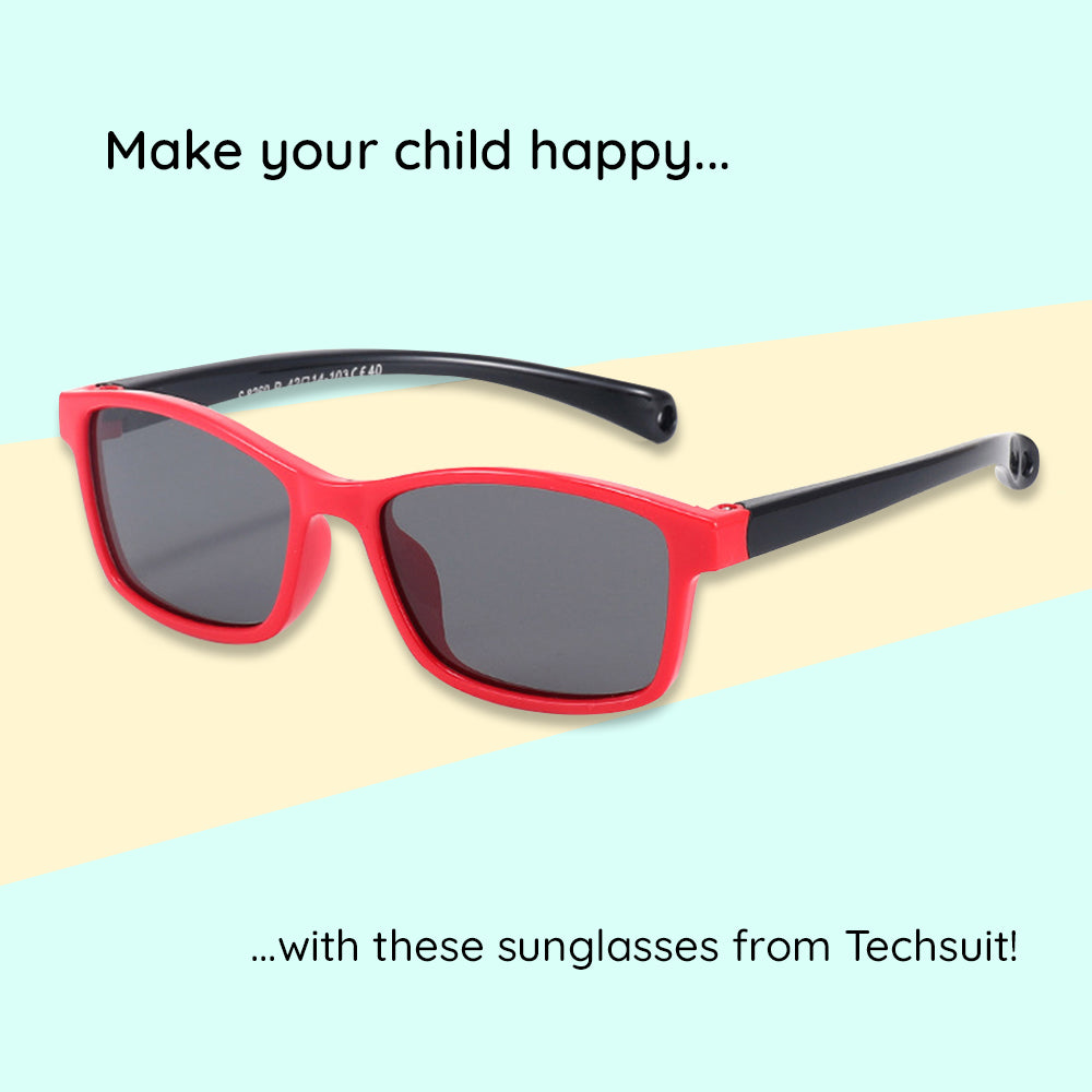 Techsuit Baby-Sonnenbrille 8260-C34, polarisiert, lila-türkis