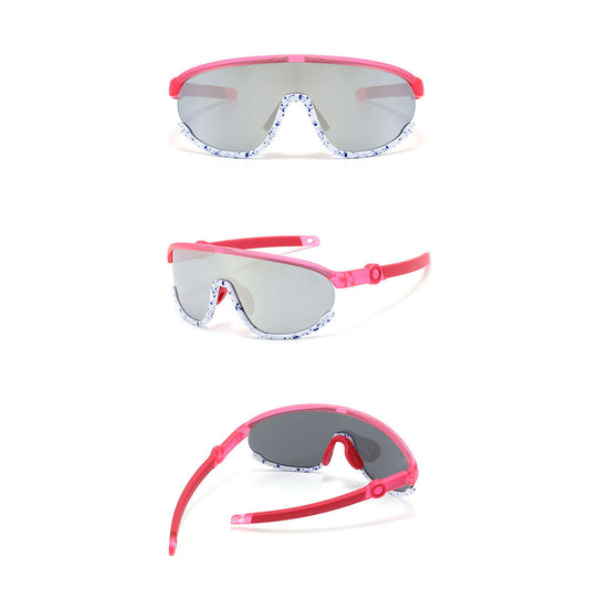 Techsuit Kinder Sonnenbrille 2025, polarisiert, UV-Schutz, rosa