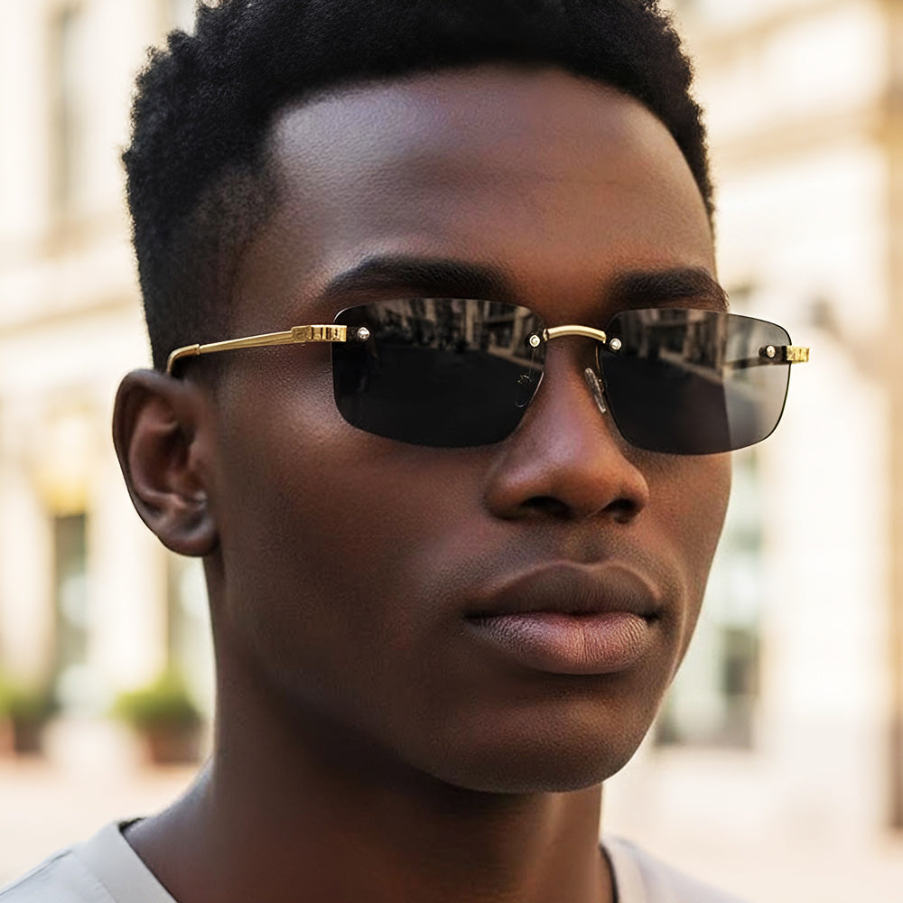 Unisex Techsuit Sonnenbrille S098, Gold Lila