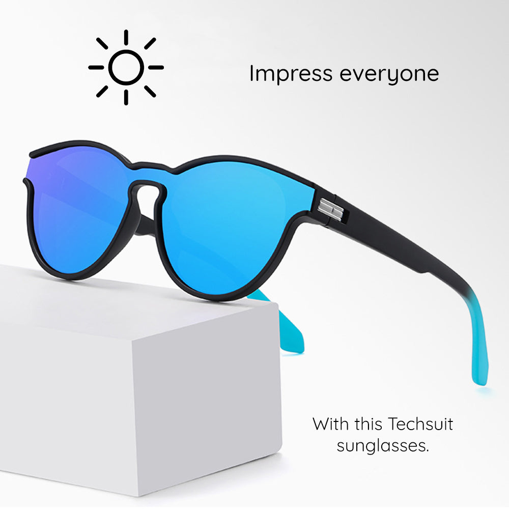 Unisex Sonnenbrille Techsuit TR7545, polarisiert, UV-Schutz, Braun