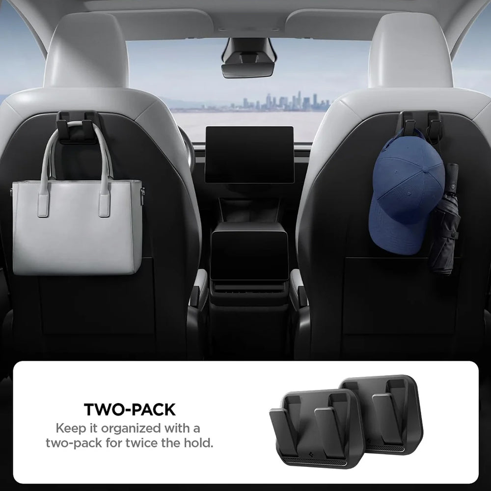 Spigen Car Organizer with rear seat mounting for Tesla Y / 3, Set of 2 pieces ACP11563