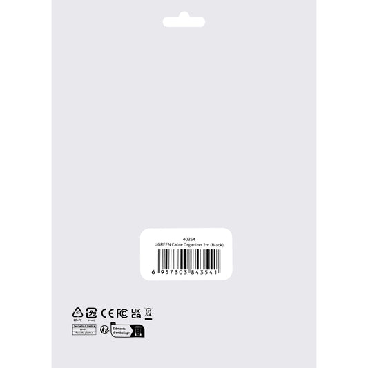 Kabelsicherung UGREEN LP124, Klettverschluss, 2m, Schwarz