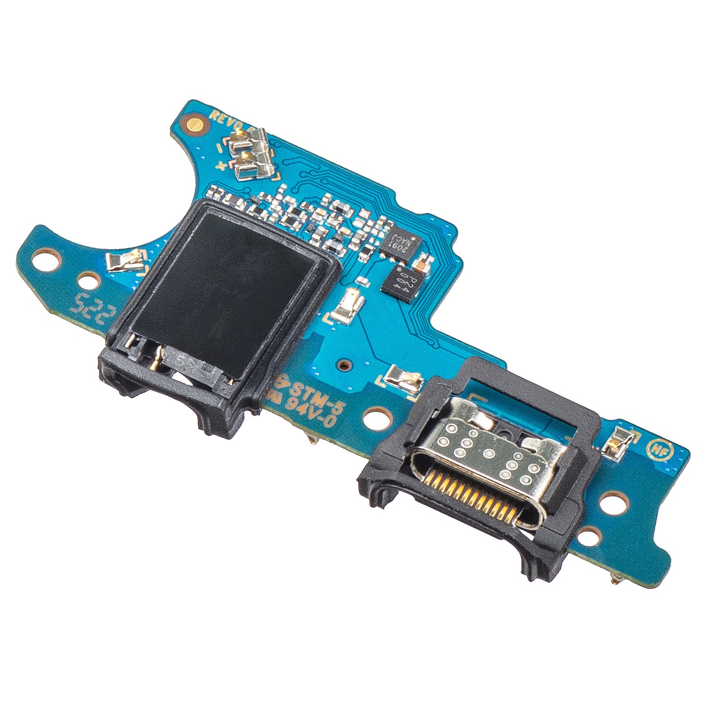 Ladeanschluss - Audio - Mikrofon Platine Samsung Galaxy A03s A037, Europa Version, Service Pack GH81-21245A