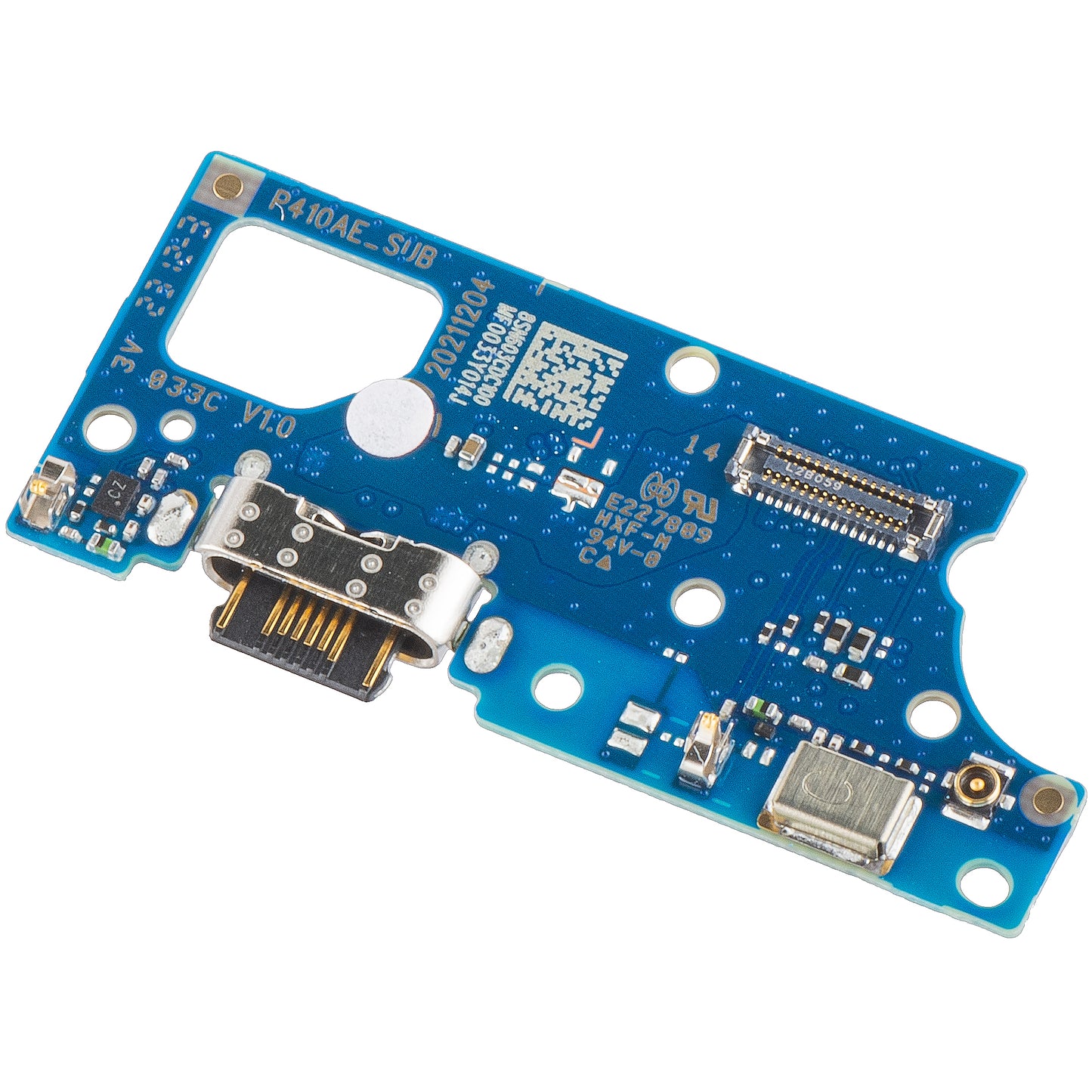 Ladebuchse & Mikrofon Platine für Motorola Moto G22 | Service Pack