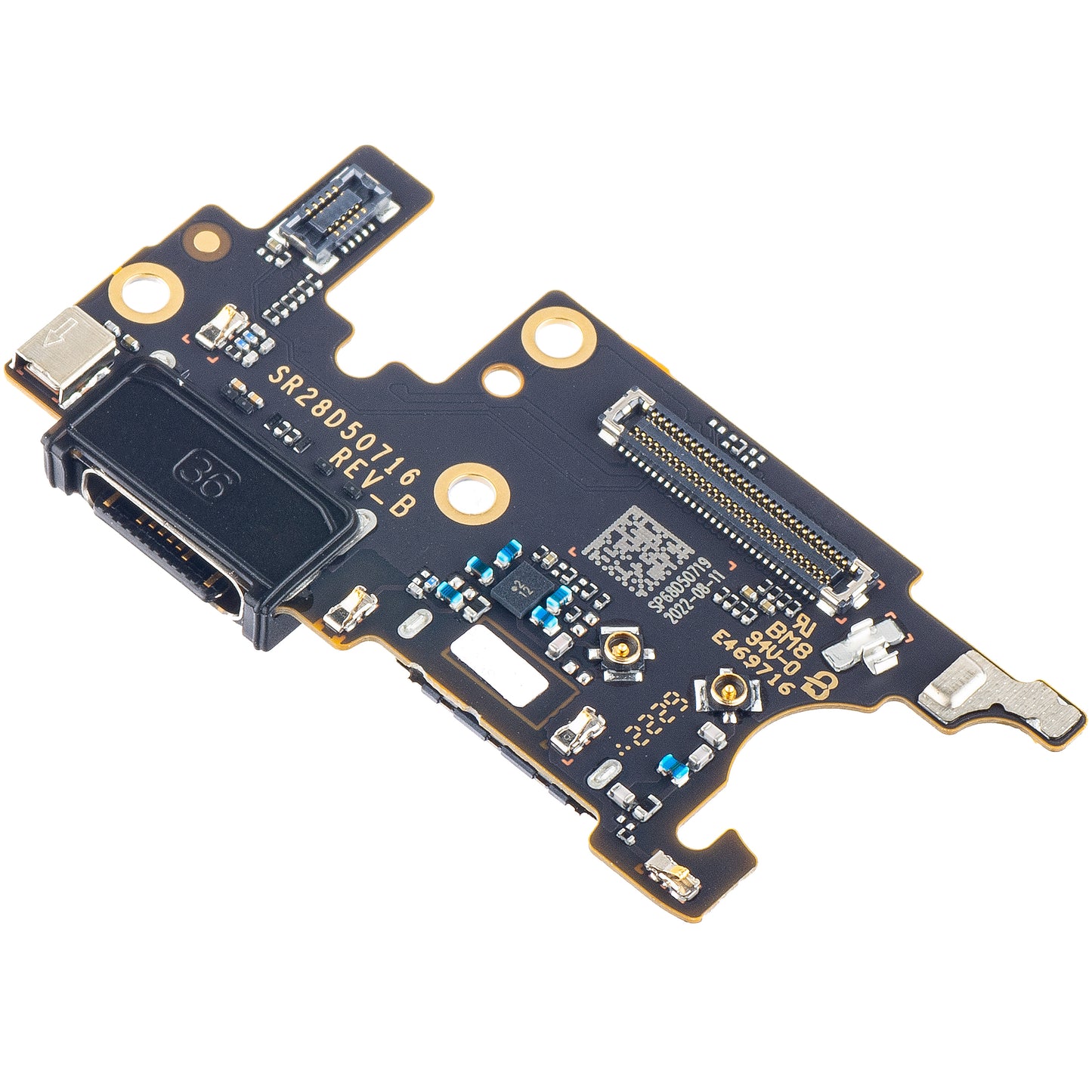 Ladeanschlussplatine - Mikrofon - SIM-Kartenleser Modul Motorola Edge 30 Neo, Service Pack 5P68C21409