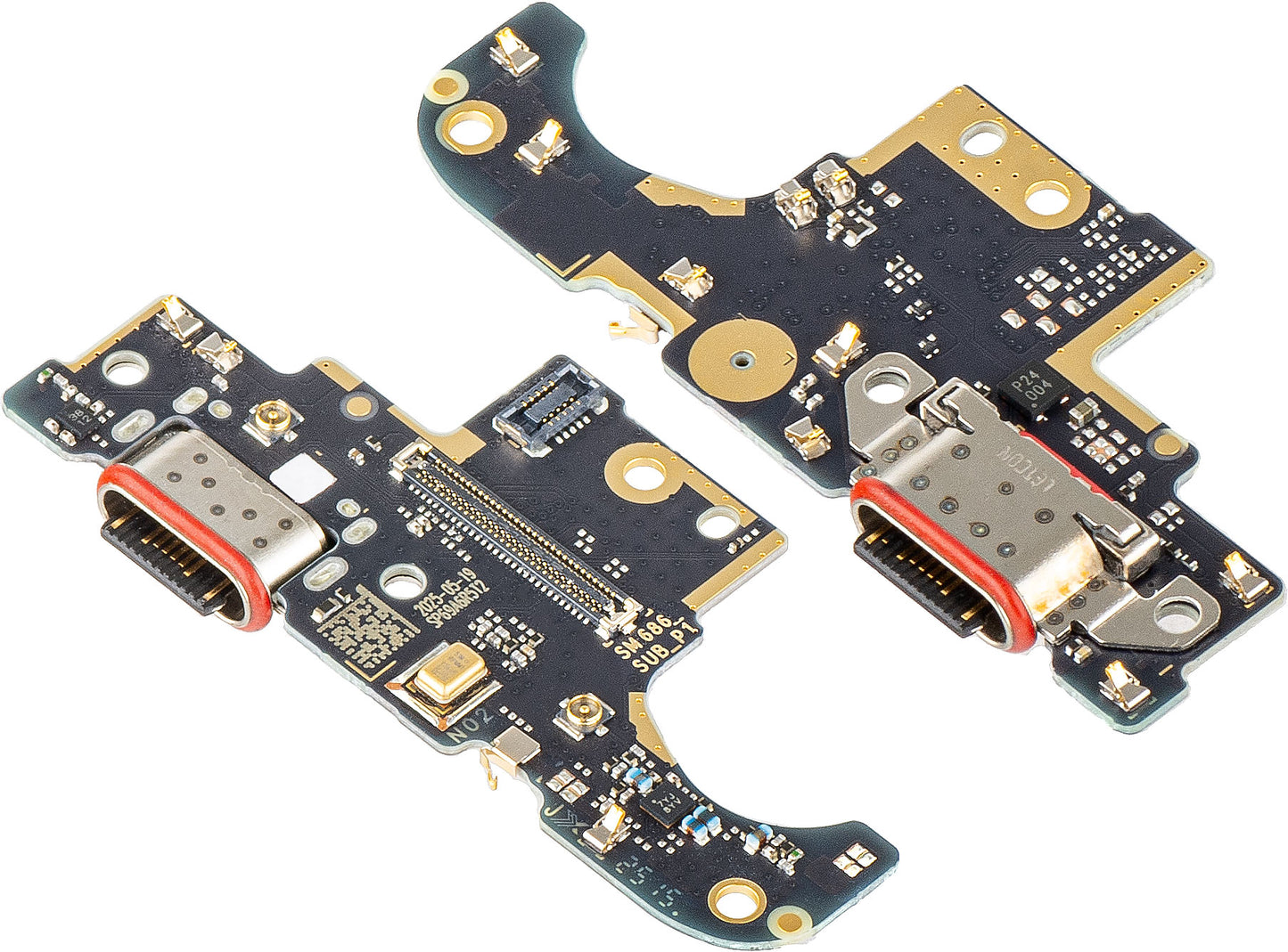 Ladeanschlussplatine - Mikrofon Motorola Moto G86, Service Pack 5B28C30464