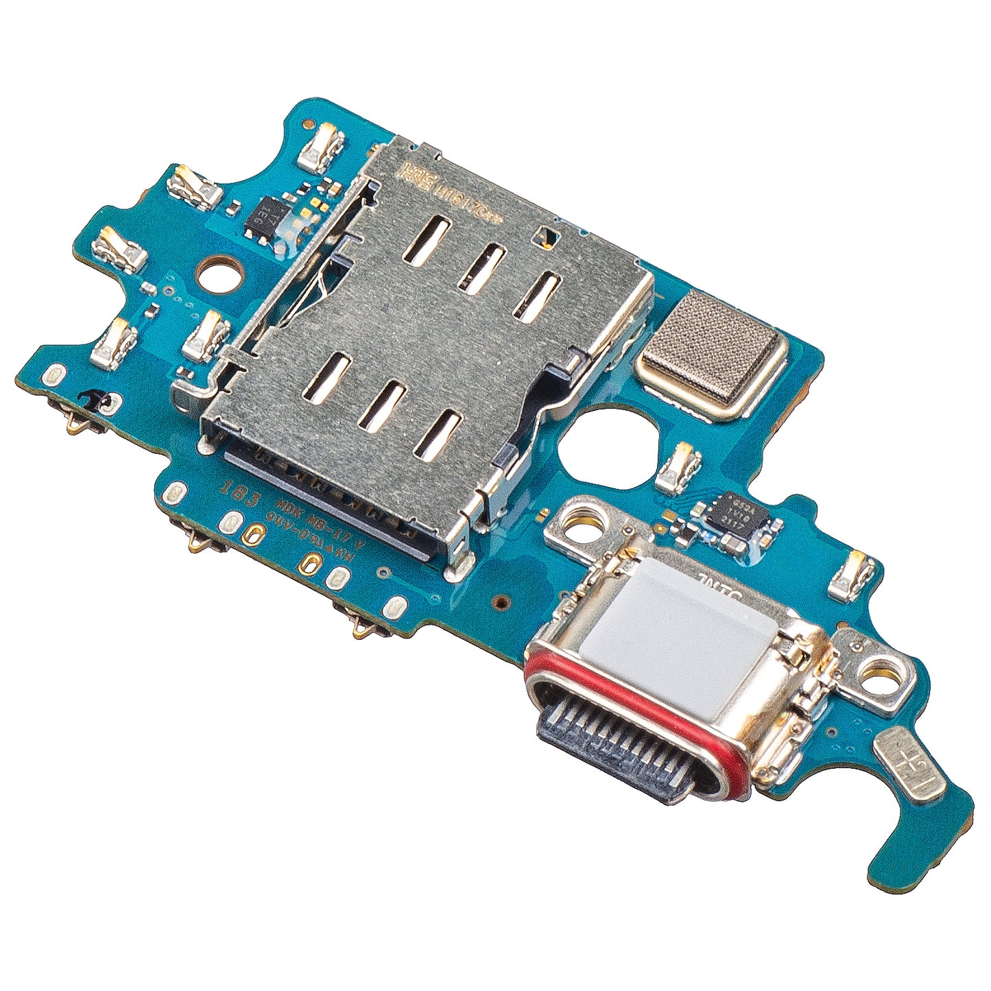 Charging Connector Board - Microphone - SIM Reader Module Samsung Galaxy S21 5G G991, Service Pack GH96-14033A