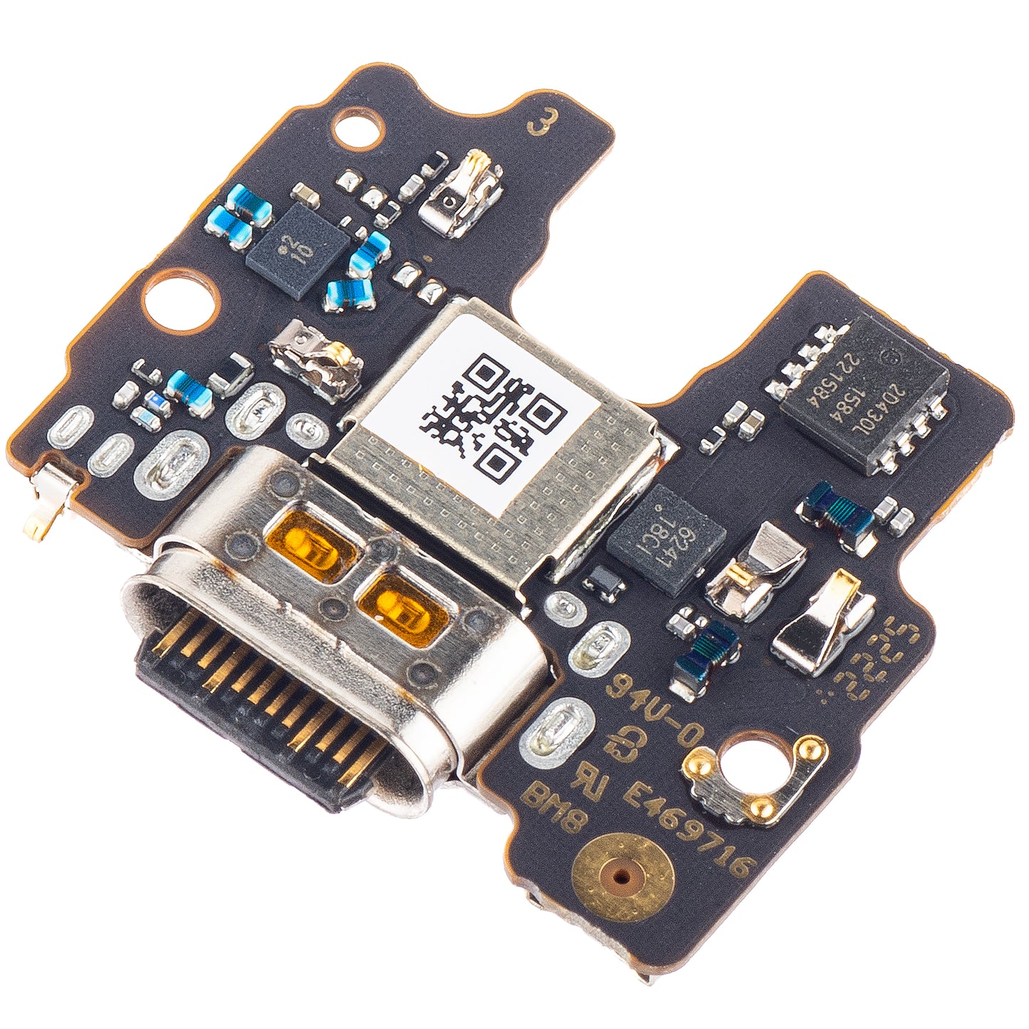 Ladebuchse & Mikrofon Platine für Motorola Edge 30 Fusion | Service Pack