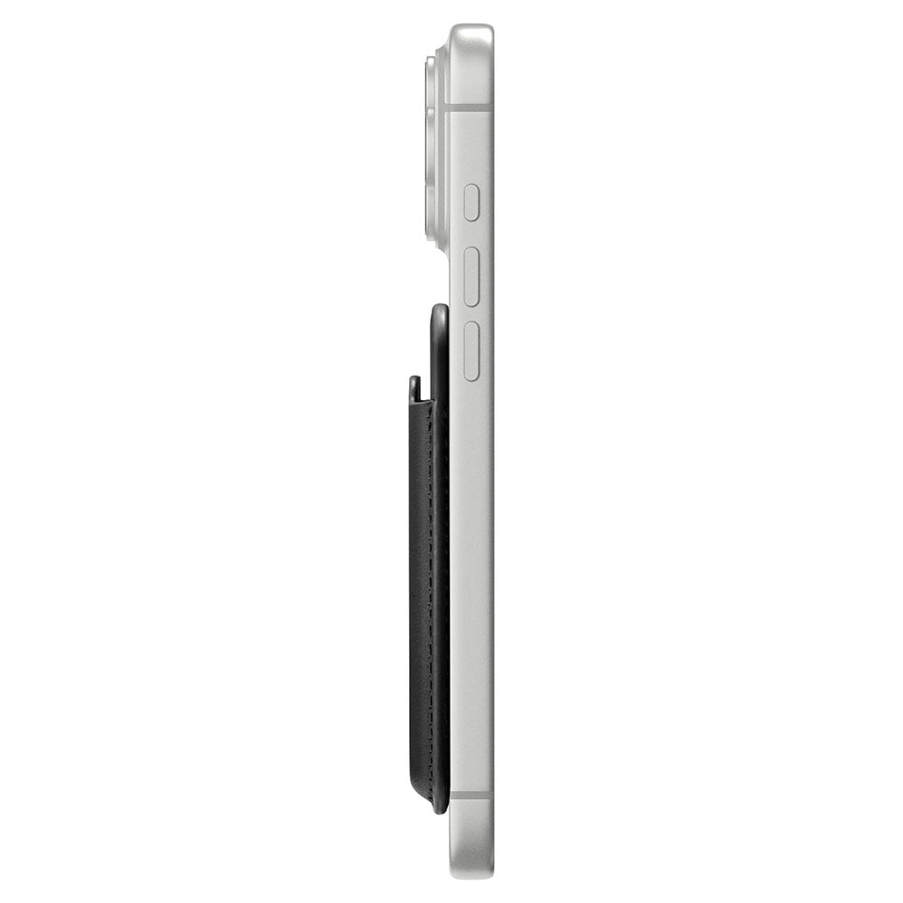 MagSafe Geldbörse, Spigen, Valentinus MagFit, Schwarz AFA11337
