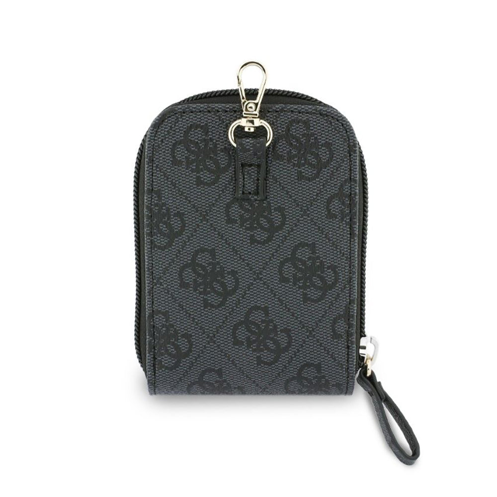 Geldbörse und Telefon-Lanyard Guess 4G Metal Logo, Schwarz