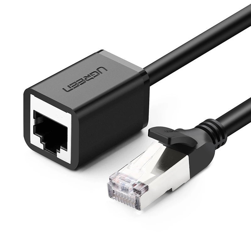 Netzwerkverlängerungskabel UGREEN NW112, RJ45 - RJ45, 0,5 m, Schwarz