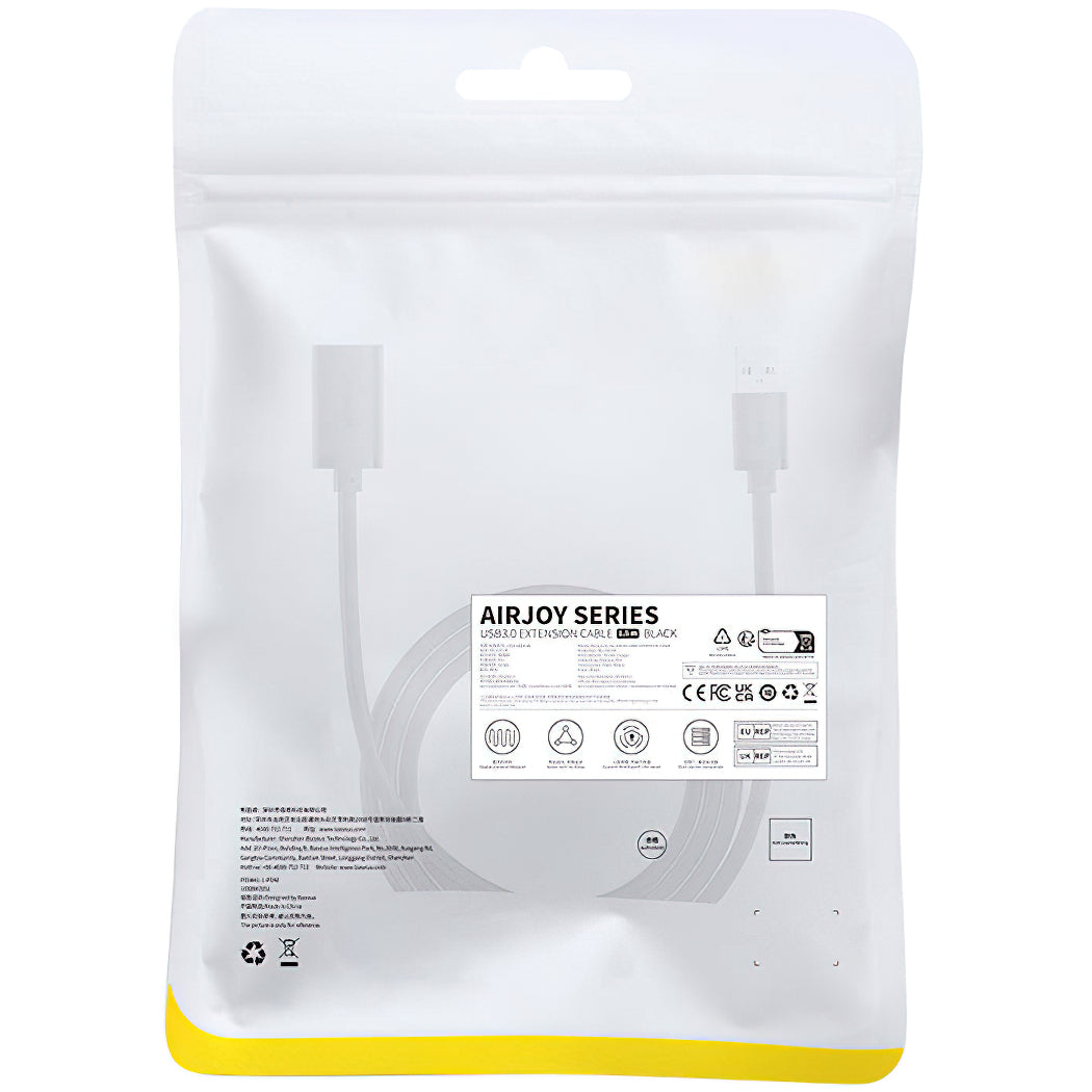 USB 3.0 Verlängerungskabel Baseus AirJoy Series, 1,5m, Schwarz B00631103111-02