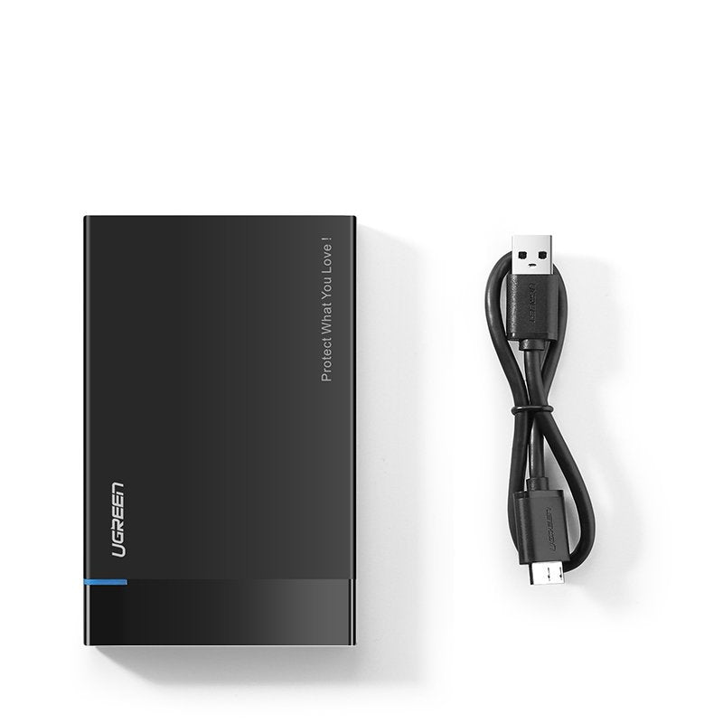 UGREEN US221 Rack für HDD / SSD SATA 2,5 Zoll, USB 3.2, Schwarz
