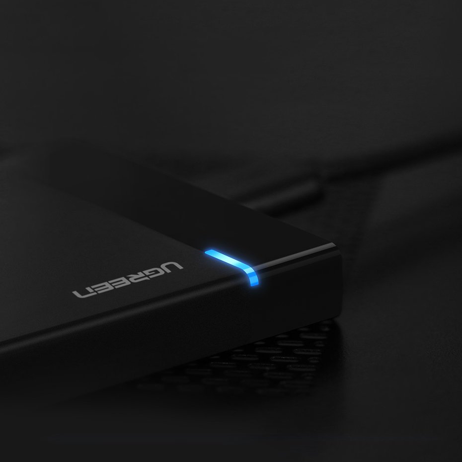 UGREEN US221 Rack für HDD / SSD SATA 2,5 Zoll, USB 3.2, Schwarz